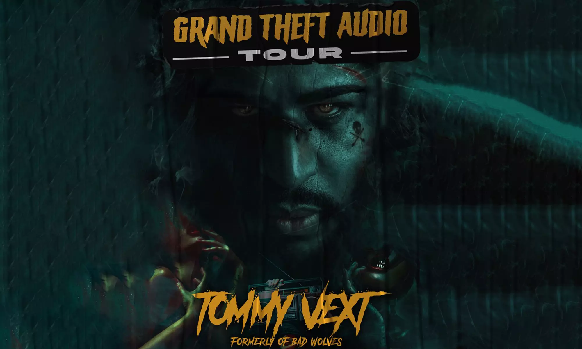 Tommy Vext - Formerly of Bad Wolves - Grand Theft Audio Tour on September 8 at 8 p.m. - Primary Image