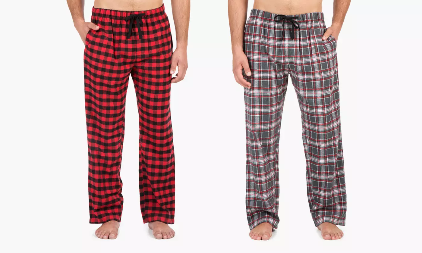 Oak and Rush Men's Flannel Pajama Pants (2-Pack) (Size S) - Primary Image