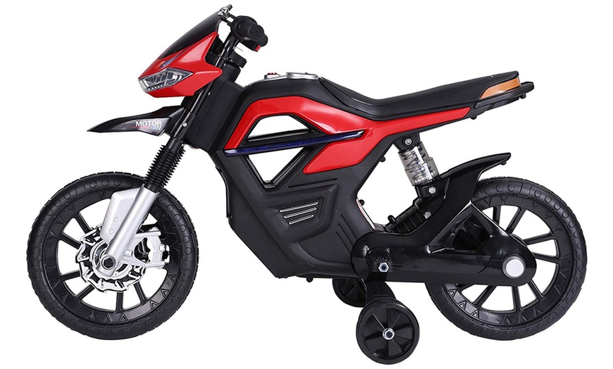 Image 9: HomCom Kids' Ride-On Motorcycle