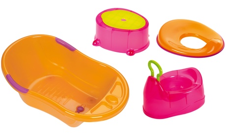 Set da bagno per bambini Plebani disponibile in 4 colori