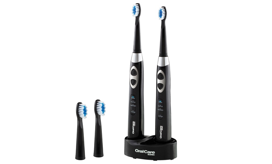 Image 1: Dual Sonic Rechargeable Toothbrush