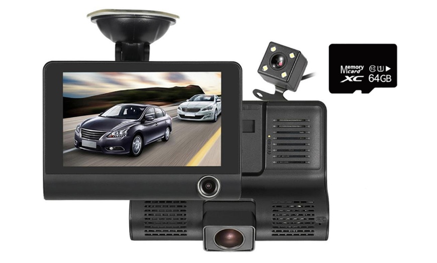 Image 5: Triple Lens DVR Dash Cam