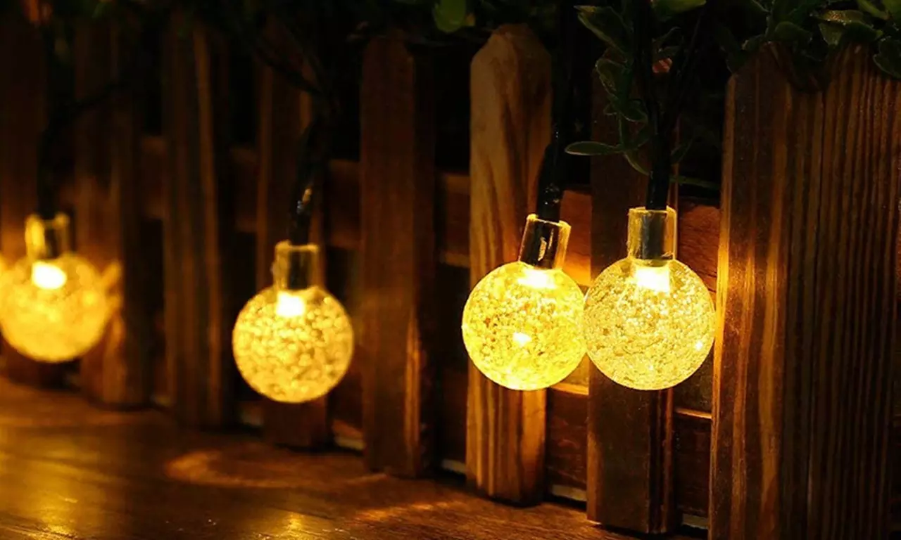 1x oder 2x Solar-LED-Lichterkette