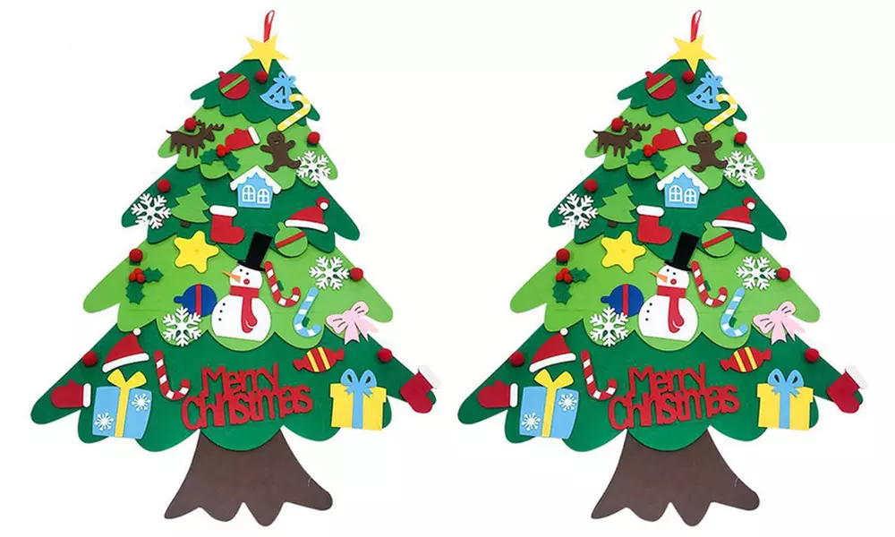 Sapin de Noël mural à faire soi-même