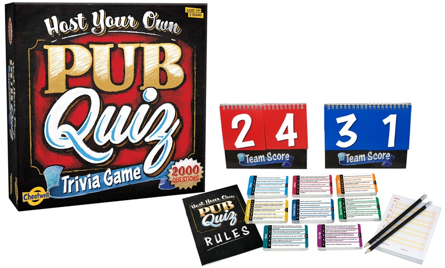 Image 1: Cheatwell Games Pub Trivia Game