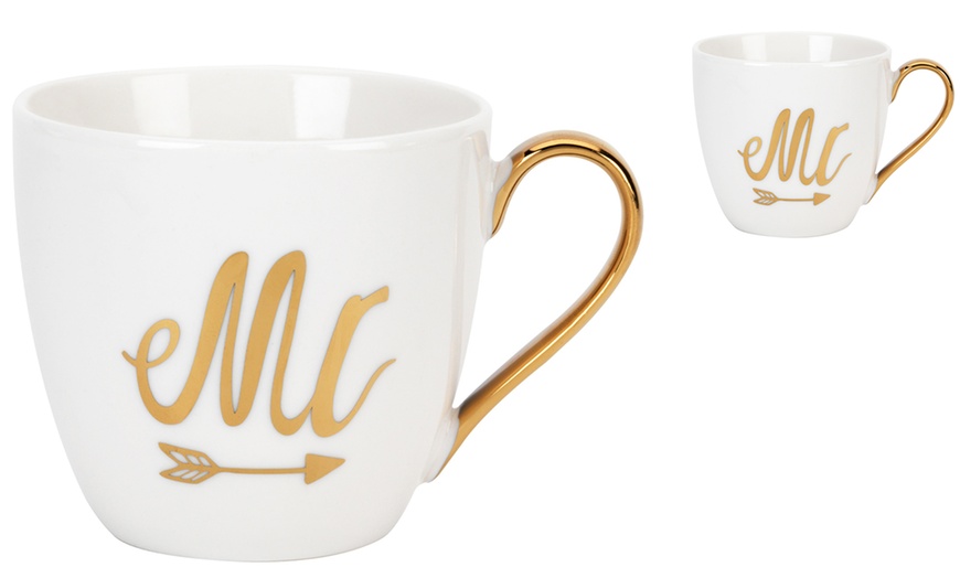 Image 3: Mr. and Mrs. Cup Set