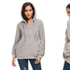 Image 7: Women's Plush Fleece Hoodie with Pockets
