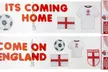 England Euro 2024 Team Gel Window Stickers - Second Medium