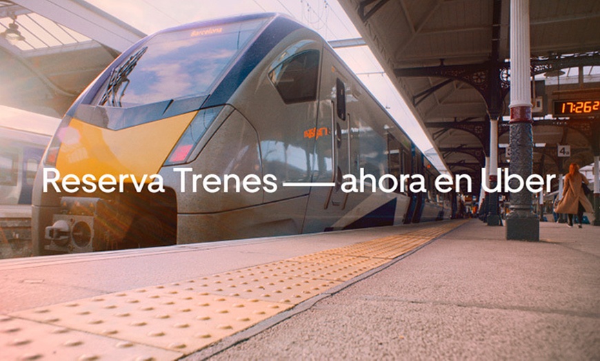 Image 1: Descuento de 8 € para la compra de tu próximo billete de tren en Uber