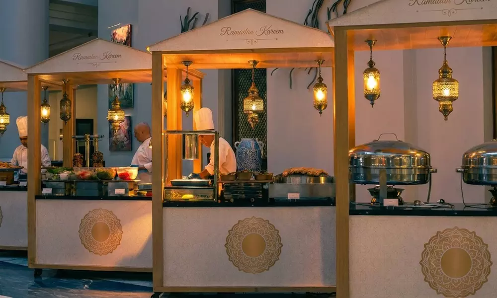 Relish in a Lavish 5* Multi Restaurant Iftar Buffet with Live Stations and Beverages for 1 Child or 1, 2 or 4 Adults - Primary Image