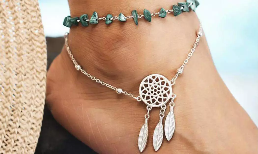 One or Two Bohemian Style Ankle Bracelets