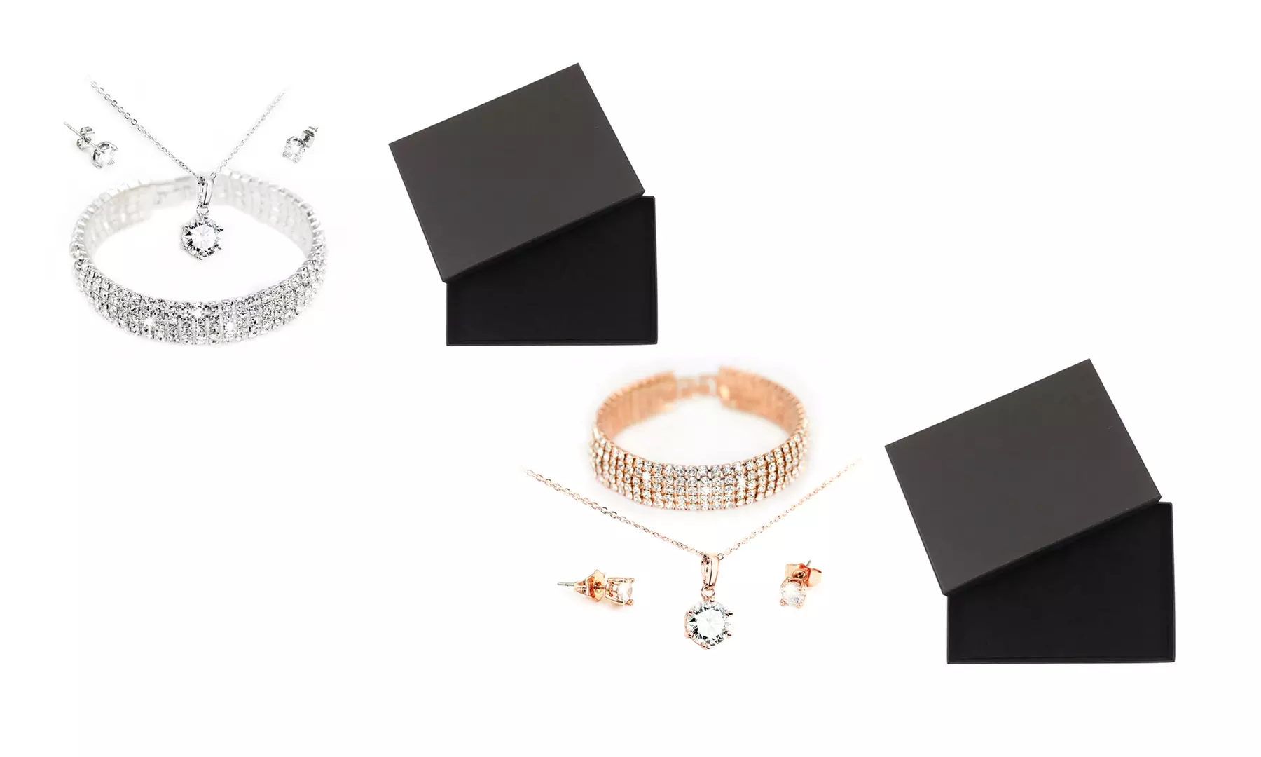 1 of 2 'Steller' sieradensets versierd met Swarovski®-kristallen