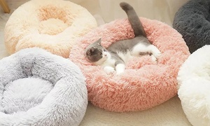 Soft Round Doughnut Pet Bed