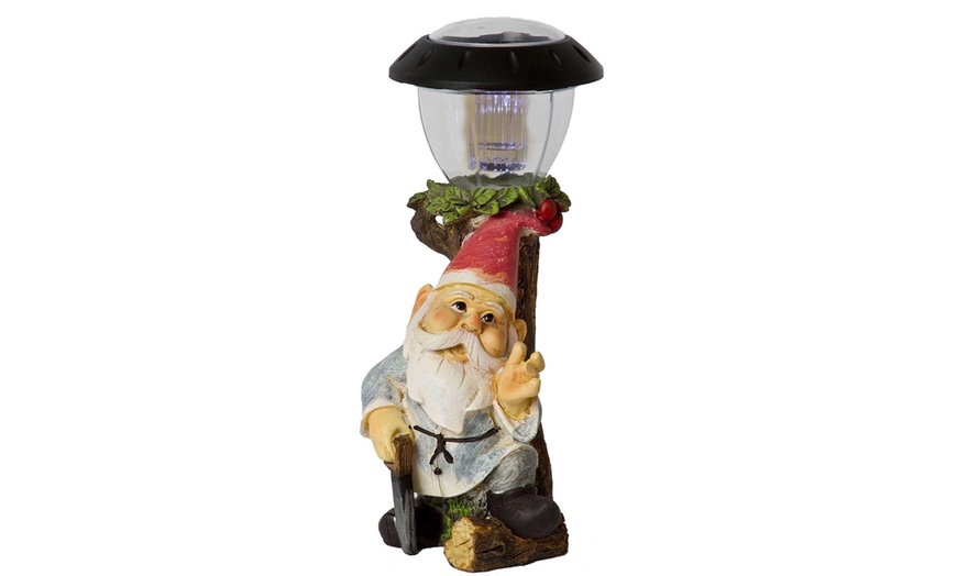 Image 3: Solar Garden Gnome Lights