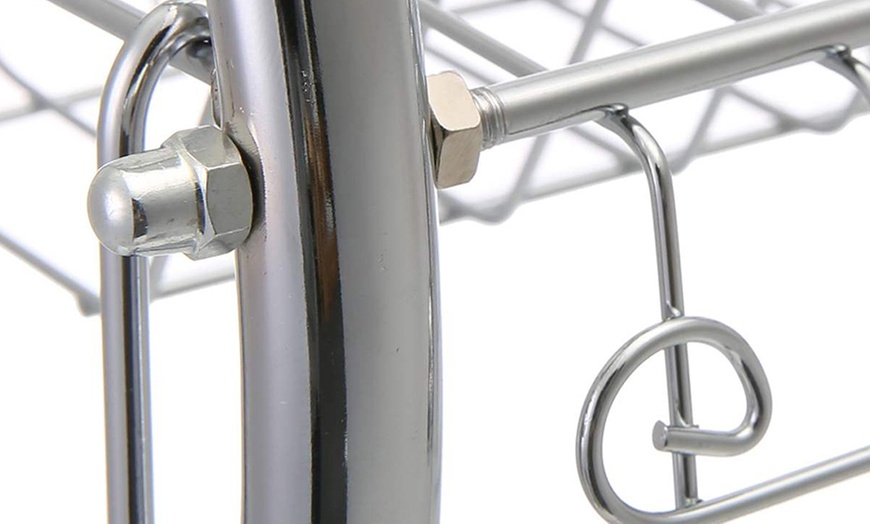 Image 7: Three-Tier Dish Drainer Rack Plate Draining Tray Board