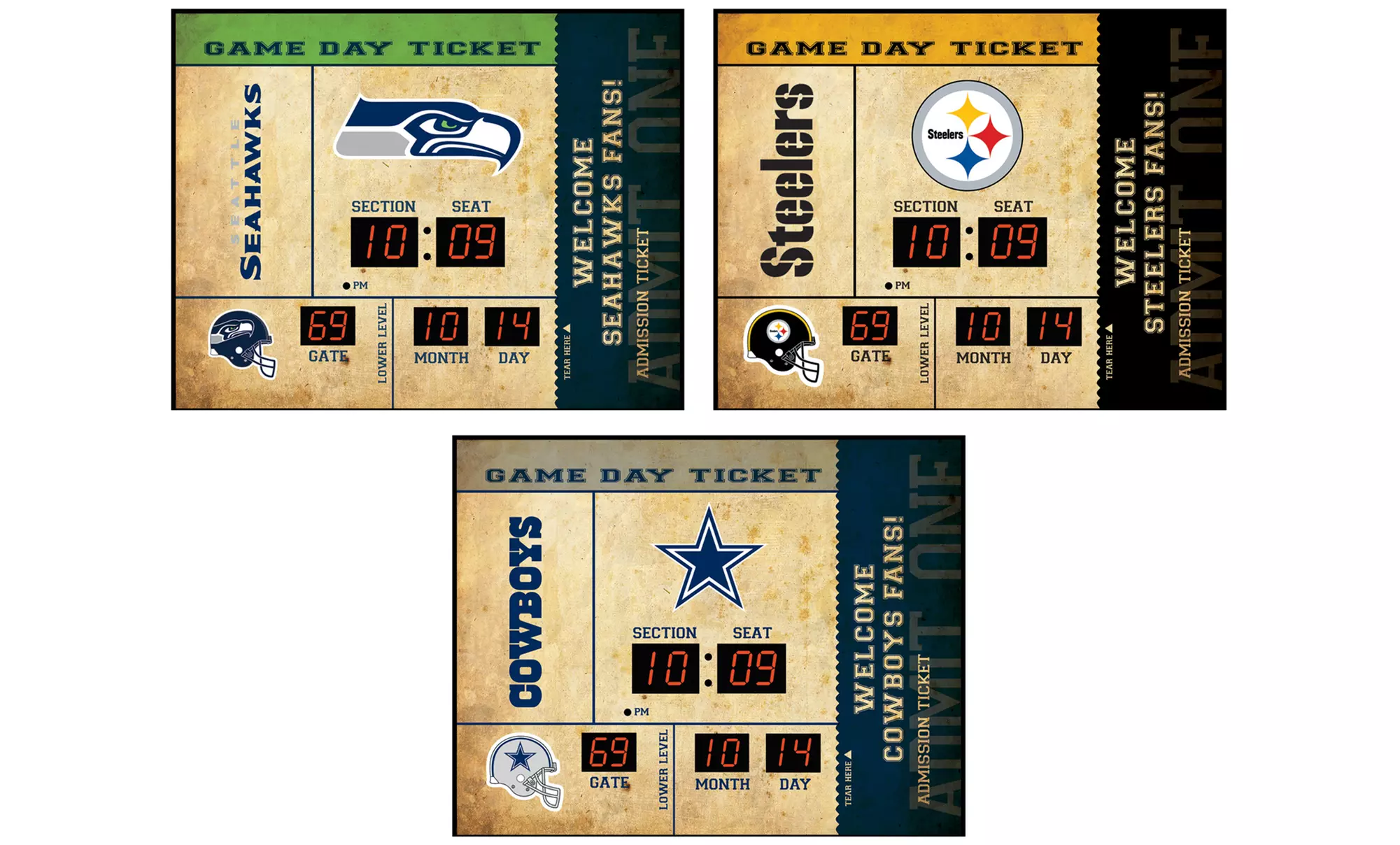 NFL Bluetooth Scoreboard Wall Clock - Primary Image