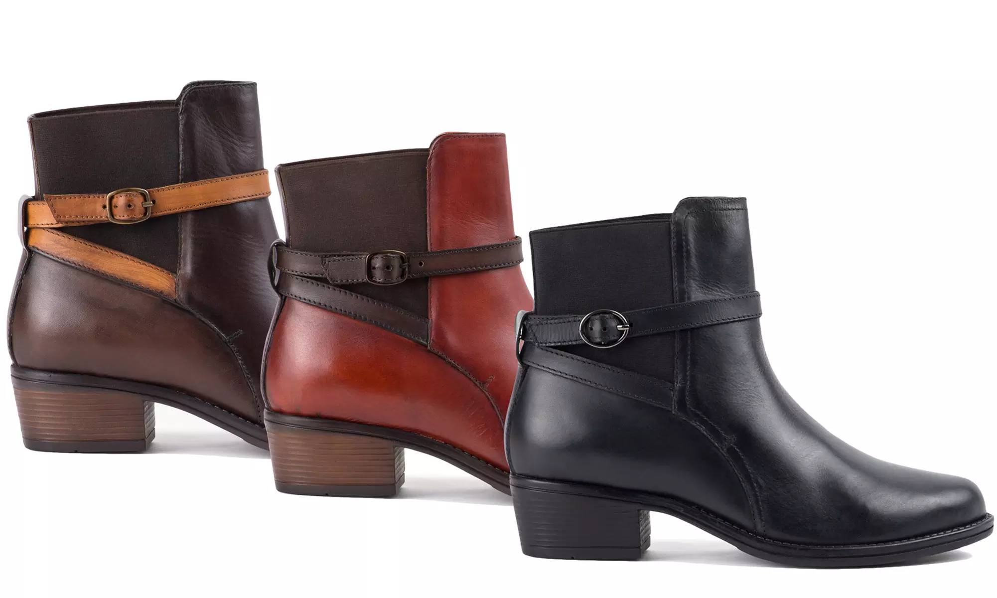 Bottines à petits talons en cuir Redfoot - Primary Image