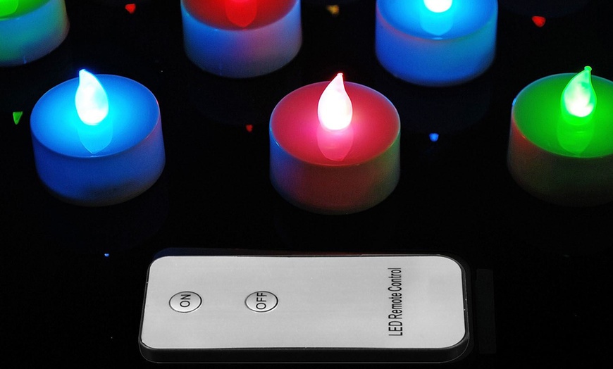 Image 1: Remote Control Tea Lights