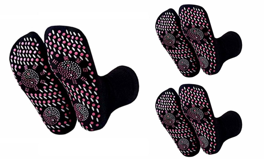 Image 5: Up to Six Pairs of Self-Heating Massage Socks