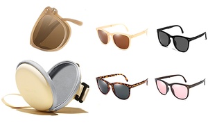 Folding Sunglasses with Protective Case