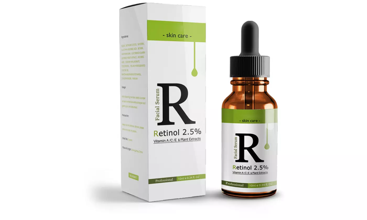 Huile pour le visage hydratante au rétinol 2,5% et vitamine E - Primary Image