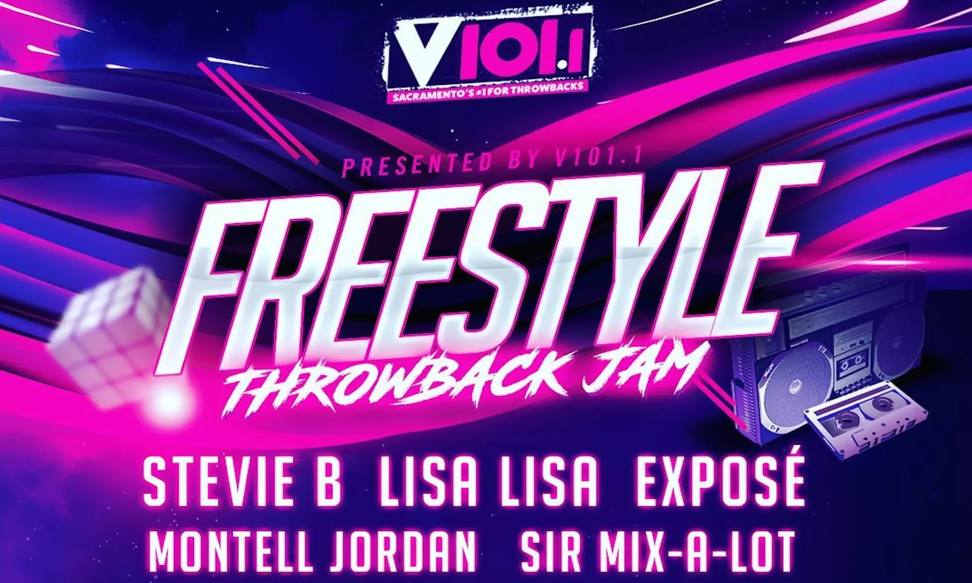 V101 Freestyle Explosion Throwback Jam on March 5 at 7.30 p.m. - Primary Image