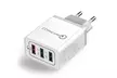 1x oder 2x USB-Schnell-Ladegerät mit 3 USB-Ports in der Farbe nach Wahl - Second Medium