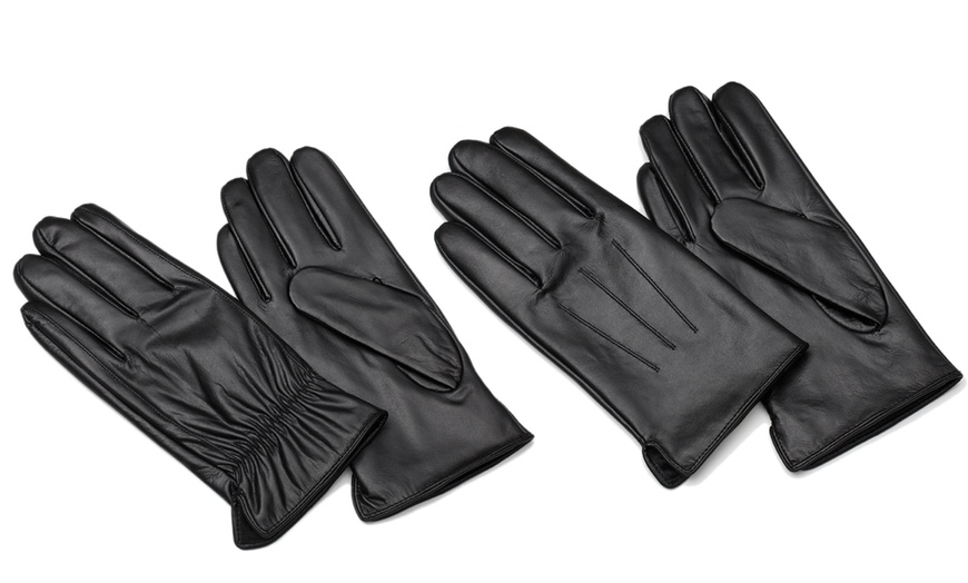 Image 1: Gants homme 100% cuir