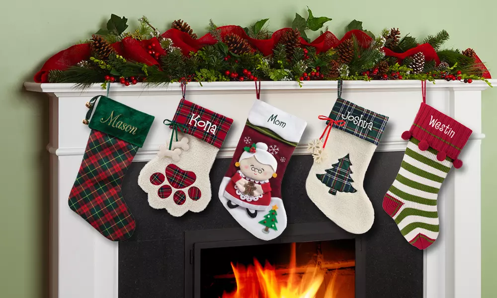 One, Two, Three, or Four Personalized Christmas Stockings from Personalized Planet (Up to 44% Off) - Primary Image