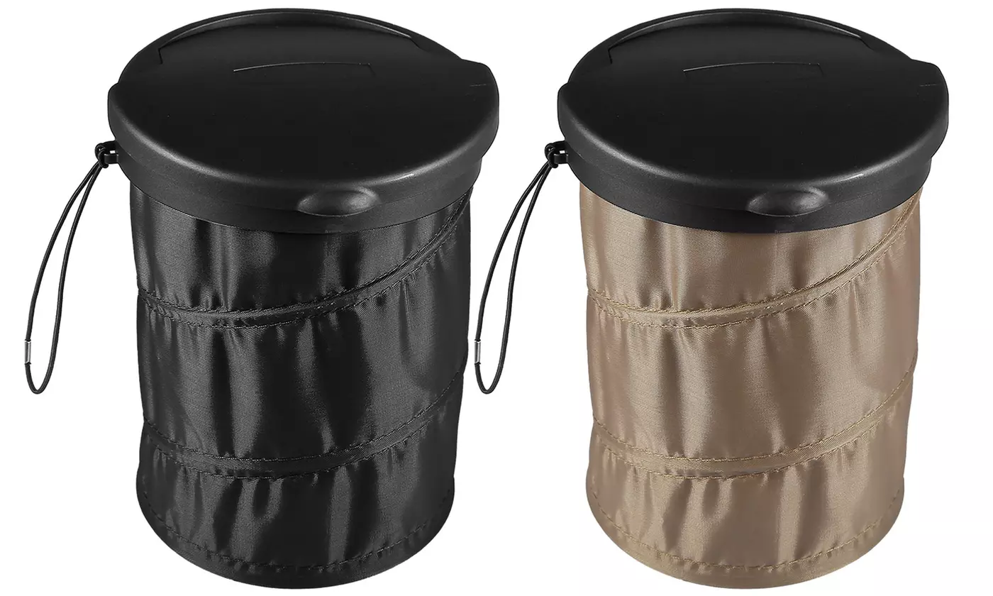 iMounTEK Portable Leak-Proof Pop-Up Vehicle Garbage Trash Can with Cover - Primary Image