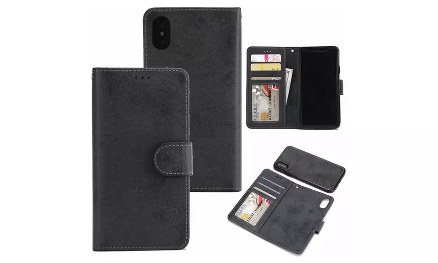 Image 12: Etui pour iPhone en suède PU