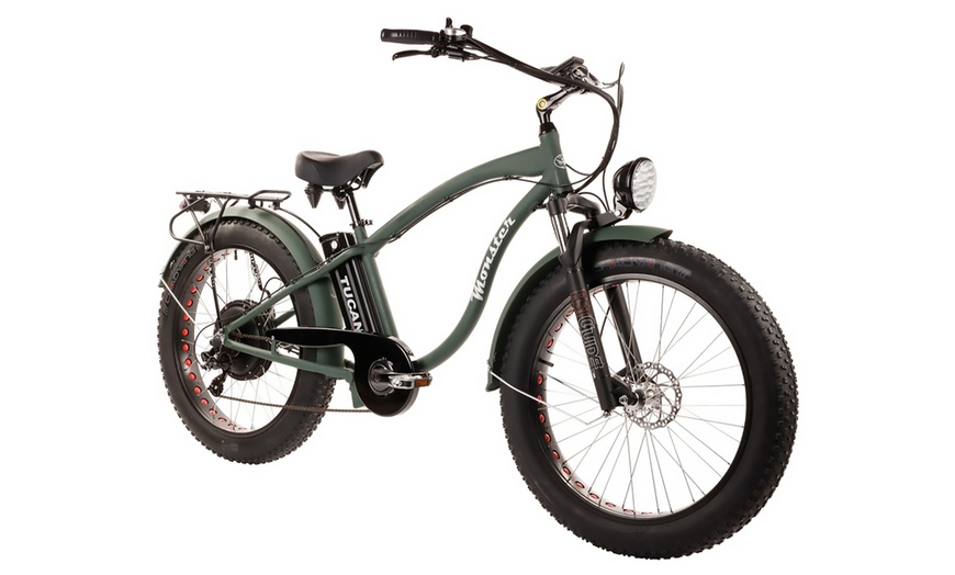 Image 1: 26'' Green Monster Electric Bicycle