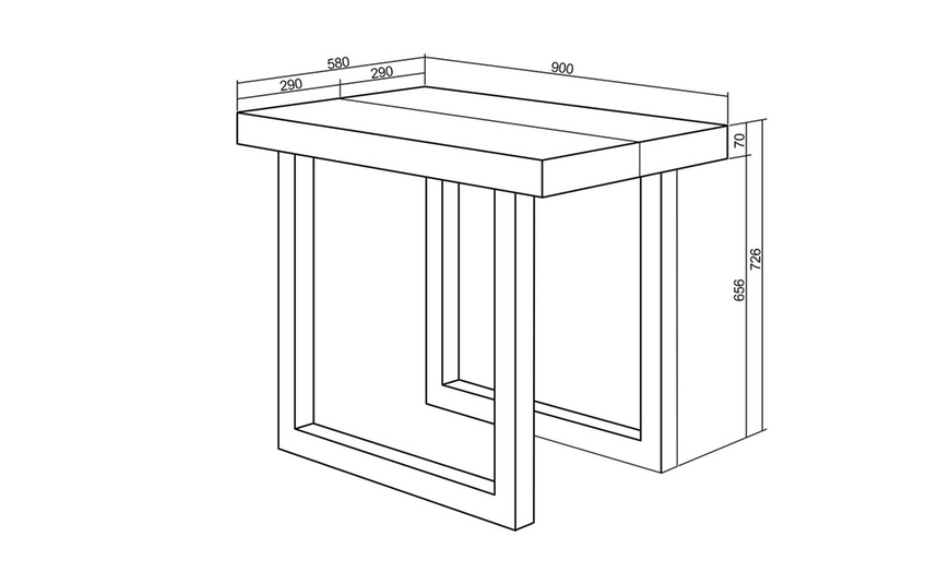 Image 16: Console extensible Skraut Home 140 cm