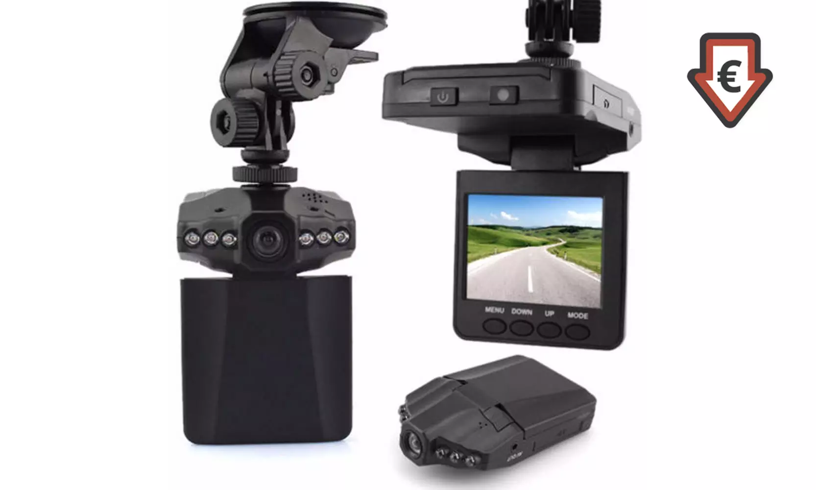 HD-Dashcam mit Nachtsicht und Aufnahmefunktion inkl. Versand - Primary Image