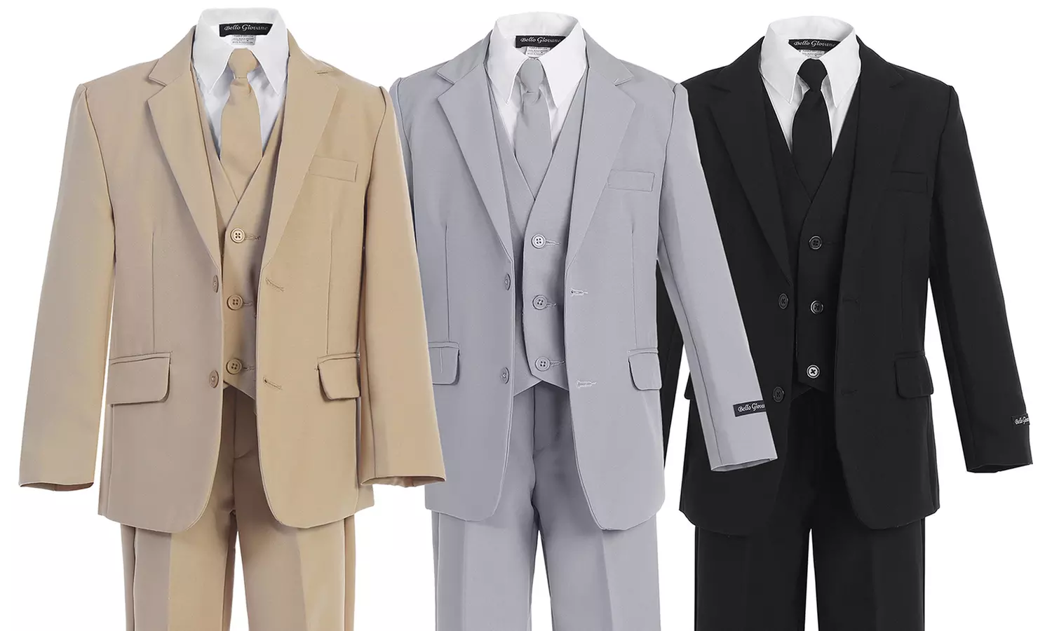 Bello Giovane Slim-Fit Formal Suit 5-Piece Set (Sizes Infant-Toddler) - Primary Image