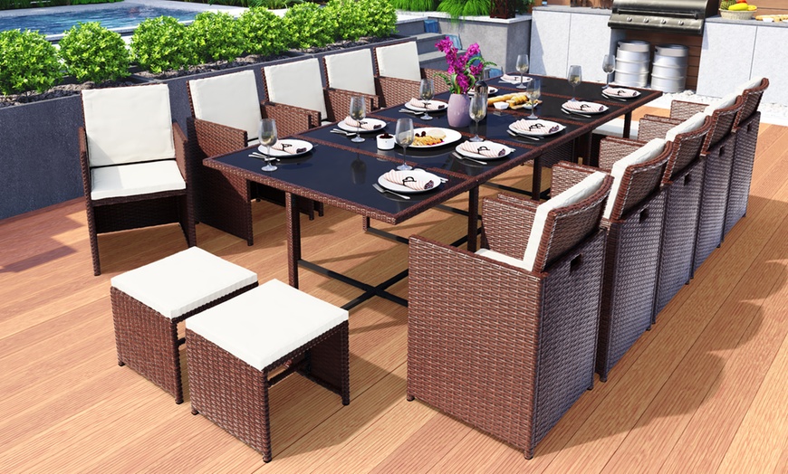 Image 22: Vegas Rattan Cube Set