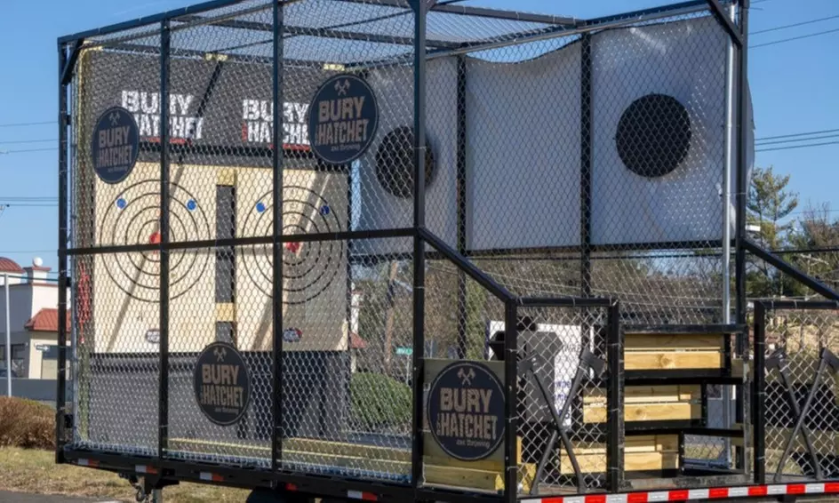 $999 for BTH On-The-Go Private Mobile Axe-Throwing Trailer from Bury The Hatchet ($1,500 Value) - Primary Image