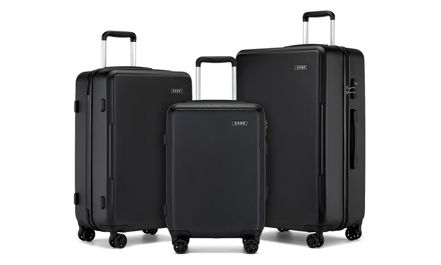 Image 15: One or Three Minimalist Design Hard Shell Luggage Set with TSA Lock 