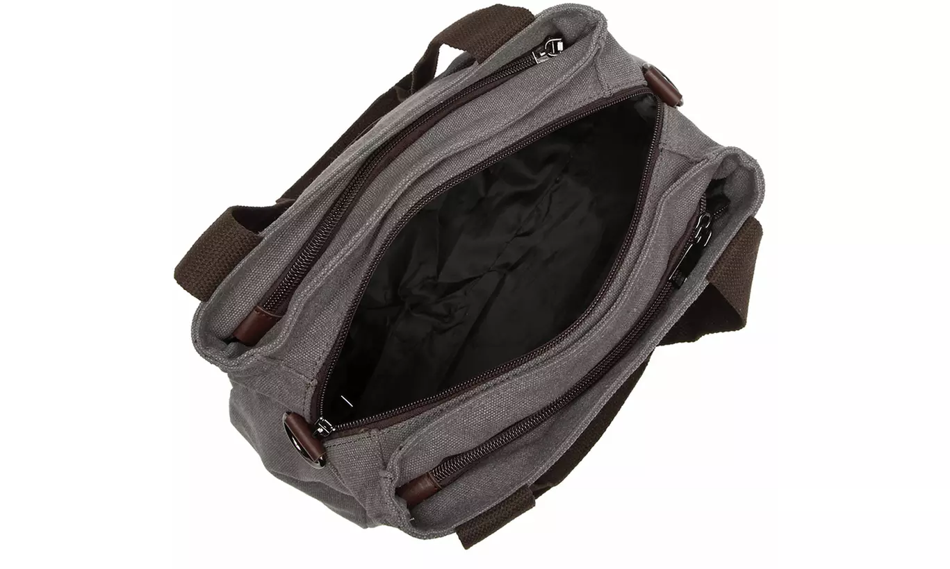 Kono Canvas Multi-Functional Crossbody Bag Shoulder Bag Hand Bag