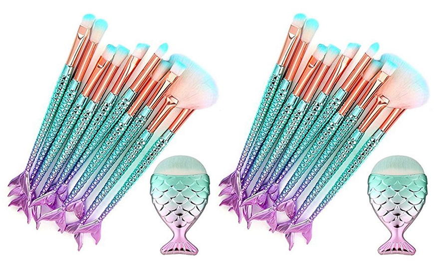 Image 5: 11-Piece Mermaid Brush Set