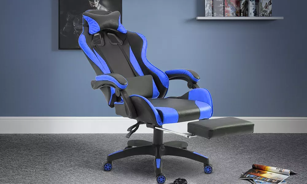 Sedia ufficio Gaming Azrace con poggiapiedi