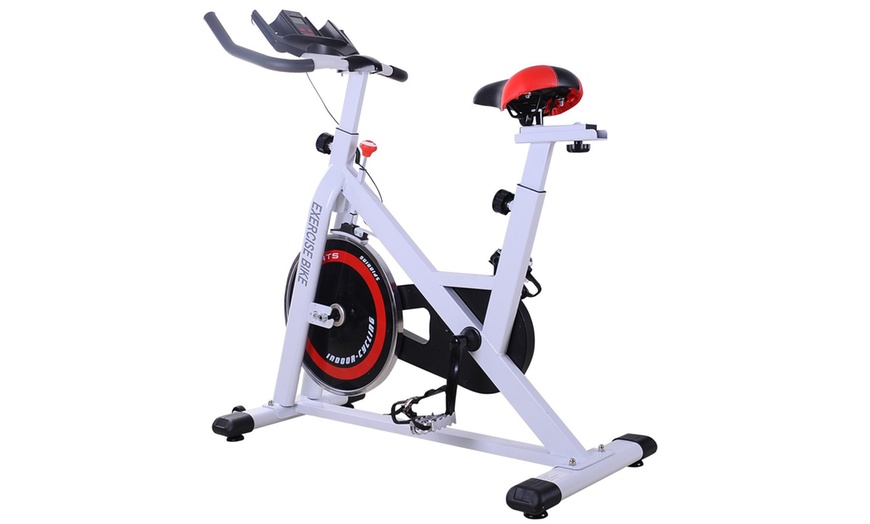 Image 3: HomCom Exercise Bike