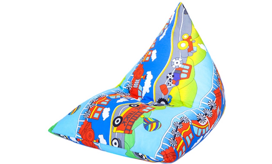 Image 9: Kids' Pyramid Bean Bag