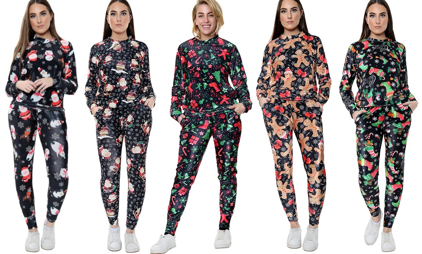 Up To 16% Off Velour Christmas Loungewear Set | Groupon