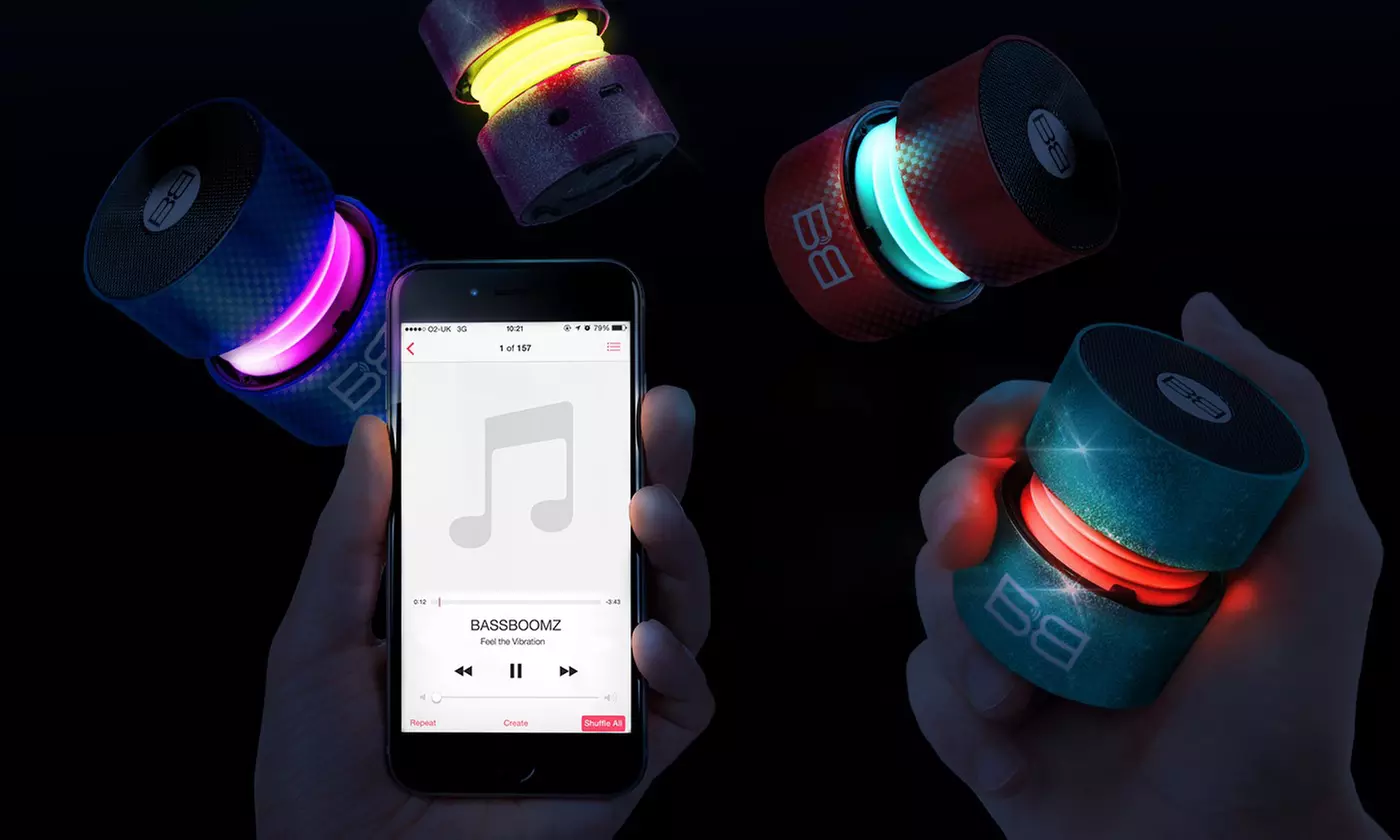 $24.99 for $130 Worth of Portable Bluetooth Speakers (Limited Edition Collections) from BassBoomz - Primary Image