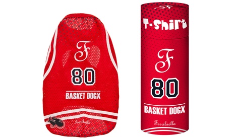 T-shirt Ferribiella Basket per cani disponibile in diverse misure
