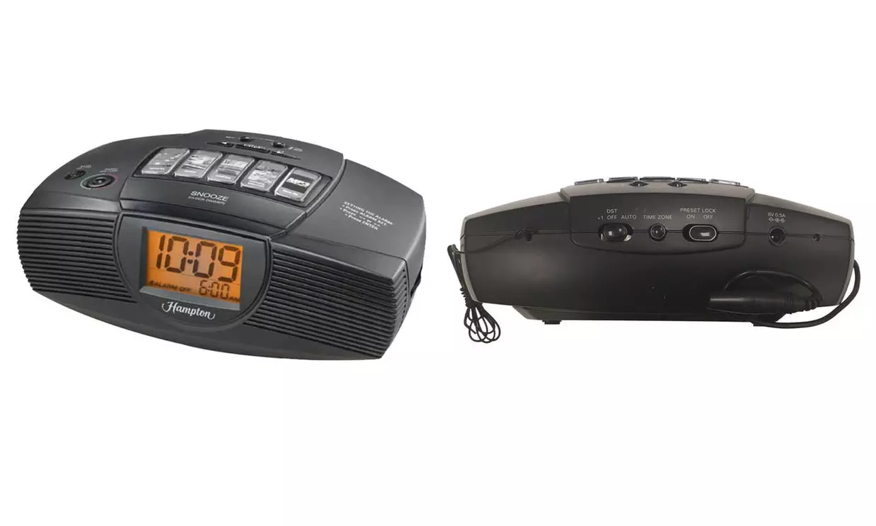 iHome Hampton Inn Alarm Clock FM Radio with Nature Sounds - Primary Image