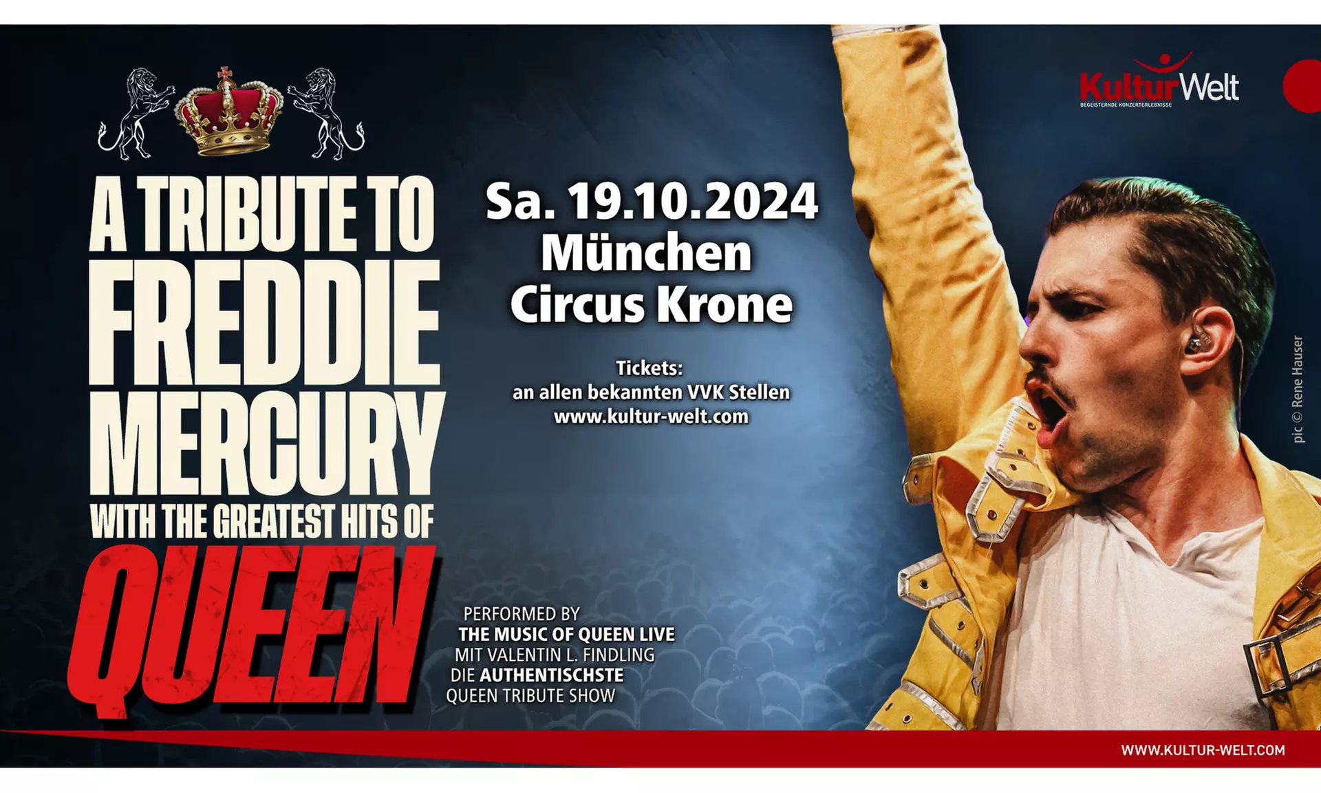 2 Tickets für „A Tribute To Freddie Mercury“ am 19.10. im Circus Krone (bis zu 33% sparen) - Primary Image
