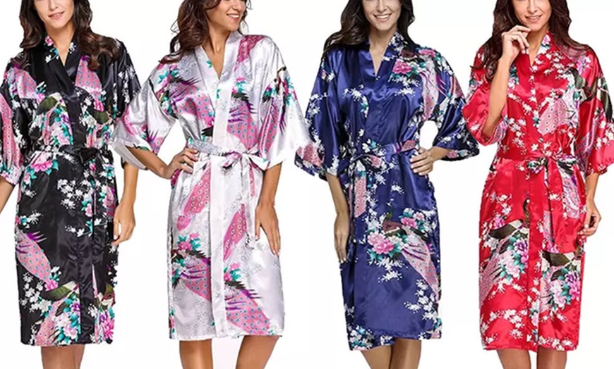 Image 1: Bata tipo kimono