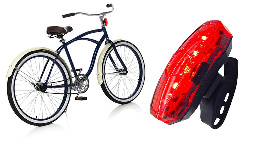 Image 1: Rolson Front and Rear Bike Light